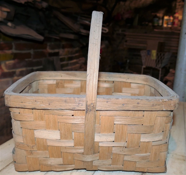 Rectangular Basket - Measures 7" tall 12 1/2" by 9 3/4"