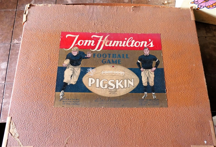 Tom Hamiltons Pigskin Football Game in Original Box with Pieces 