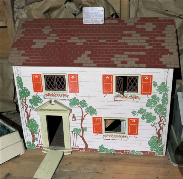Keystone Boston - Paperboard Doll House22" tall 26" by 13" - Good Condition - Needs Cleaning