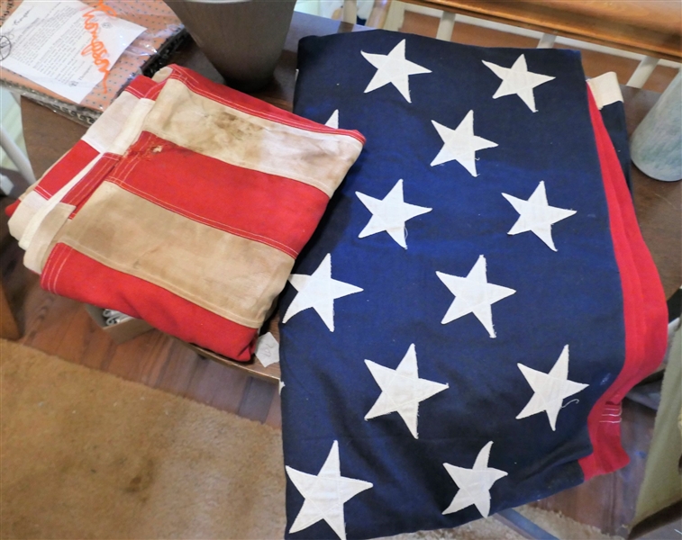 2 Cotton American Flags