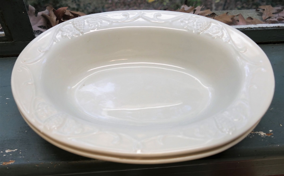 2 Red Cliff Bowls - Grape Pattern
