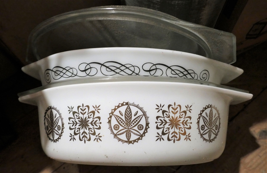 2 Pyrex Dishes with Lids