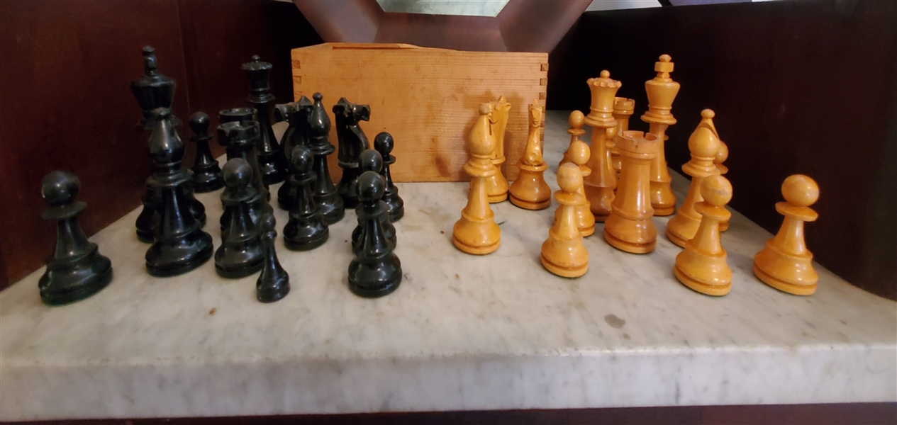 Wood Chess Pieces