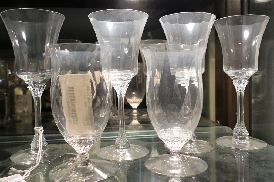 5 Pieces of Heisey including 4 - 8" and 2 6" Glasses