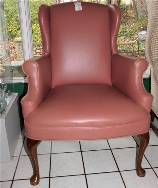 Mauve Vinal Petit Wing Back Chair 