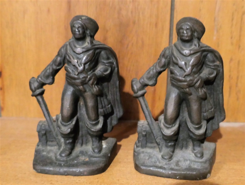 Pair of Pirate Bookends - 5 1/4" Tall 
