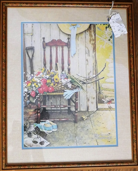 Norman Rockwell Print Framed and Matted - Frame Measures 21 3/4" by 17 1/2"