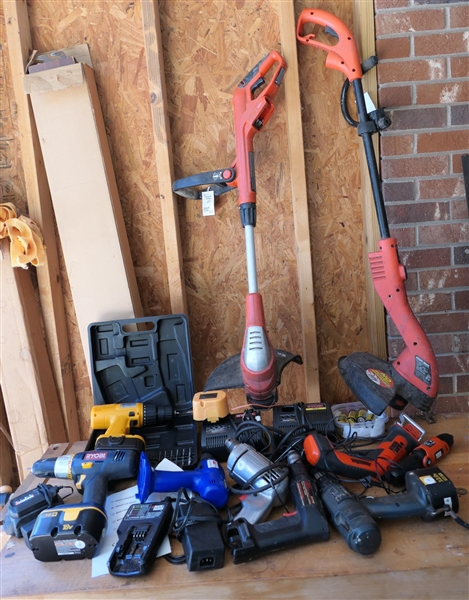 Lot of Battery Powered Tools and Batteries -NOT TESTED