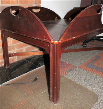 Baker Furniture Mahogany Butler Coffee Table - Very Large - Measures 18 Tall 30 1/2 by 39