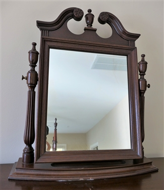 Mahogany Dresser Mirror - Measures 23" tall 18" Wide