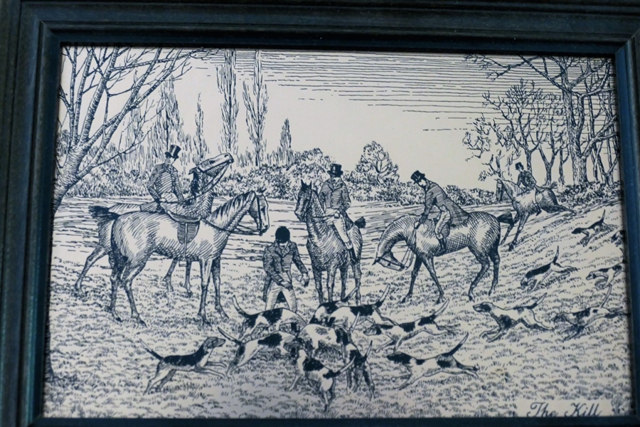 Etchmaster Original - Fox Hunt Etchings - Made in England - Framed - Each Frame Measures 7" by 9 1/2"