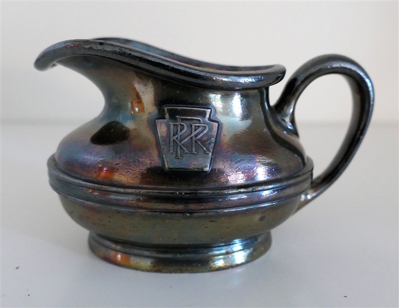 Pennsylvania Railroad - Reed and Barton Silver Soldiered Cream Pitcher - Measures 2" tall 