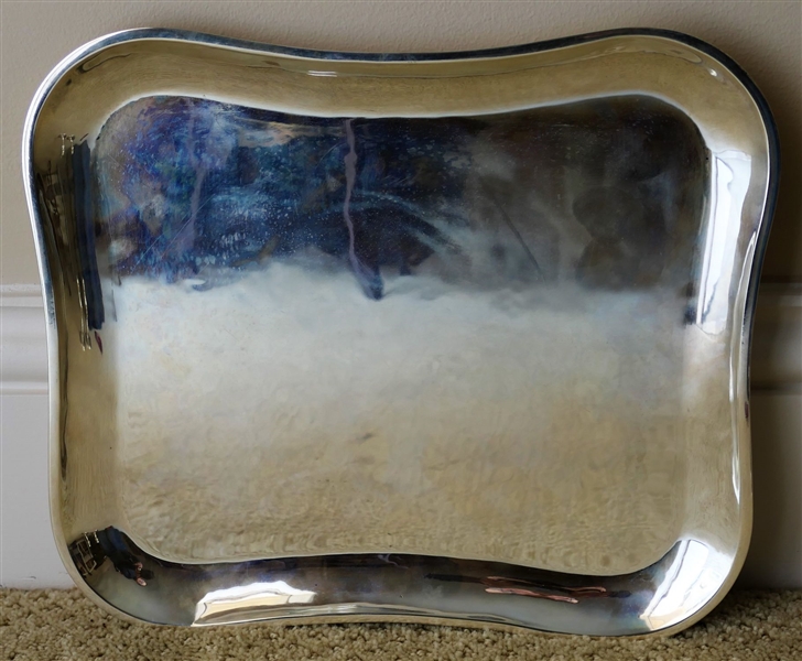 Industria Peruana Sterling Silver Tray Stamped Sterling and 925 - Measures 10 3/4" by 12 1/4"