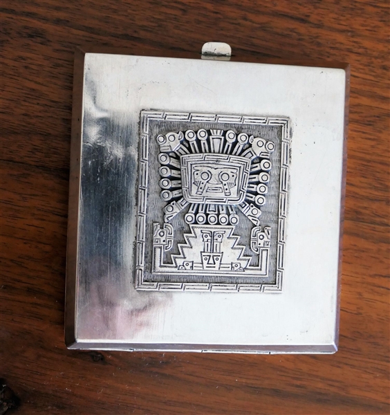 L.D.G.A. Bolivia 900 Silver Box - Measures 5/8" Tall 3 3/4" by 3 1/2"