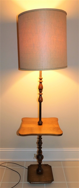 Maple Table Floor Lamp - Measures 46" Tall 