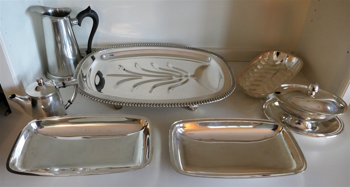 Large Lot of Silverplate Items 
