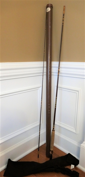 Browning Sila Flex - Model 222980 Fishing Rod Made in USA - With Original Fabric Sleeve and Plastic Hard Case 