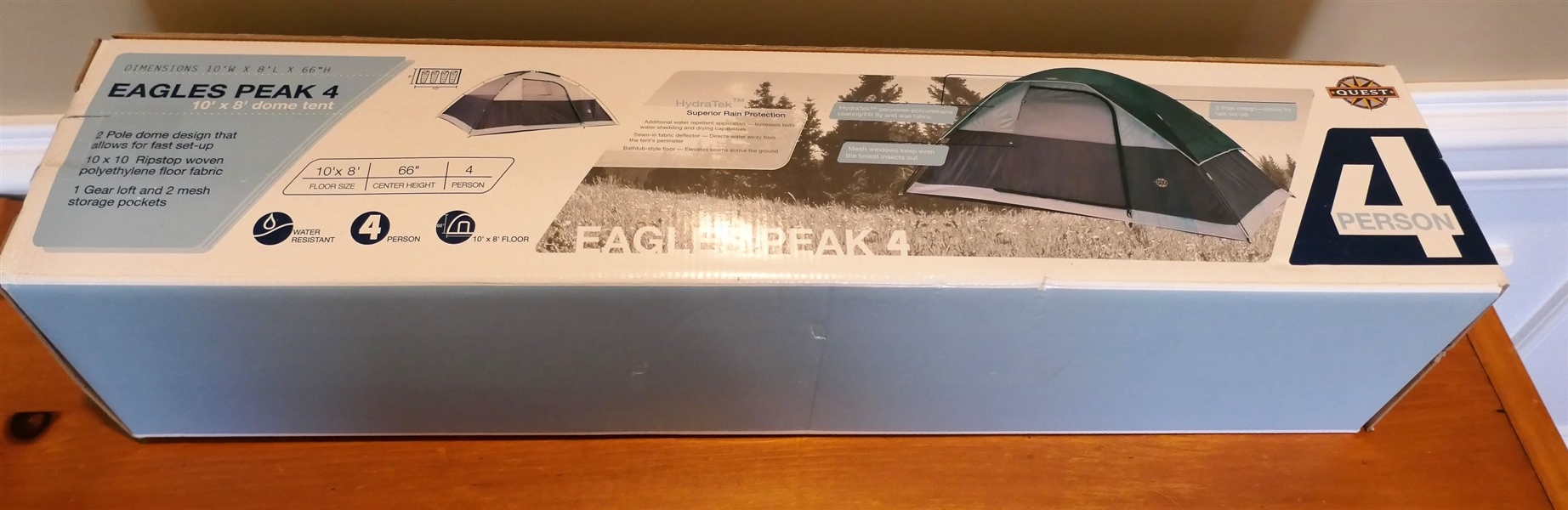 Quest "Eagles Peak 4" 10 by 8 Dome Tent - In Original Box