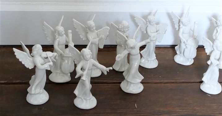 14 Dresden Angel Musician Figures - Few Have Finger Damage - Each Measures Approx. 5 1/1 