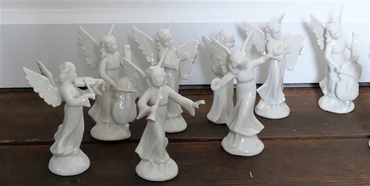 14 Dresden Angel Musician Figures - Few Have Finger Damage - Each Measures Approx. 5 1/1 