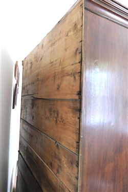 2 Over 3 Over 3 Chest on Chest - Finely Dovetailed Drawers - Pine Secondary Wood - Dovetailed Case - Inlaid Band on Top Molding  - Measures 69 1/2 tall 42 by 20 