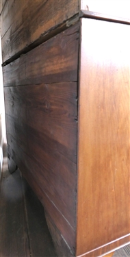 2 Over 3 Over 3 Chest on Chest - Finely Dovetailed Drawers - Pine Secondary Wood - Dovetailed Case - Inlaid Band on Top Molding  - Measures 69 1/2 tall 42 by 20 