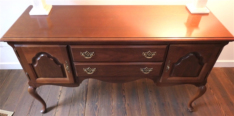 Broyhill Queen Anne Style Server - Measures 35 Tall 58 by 18 