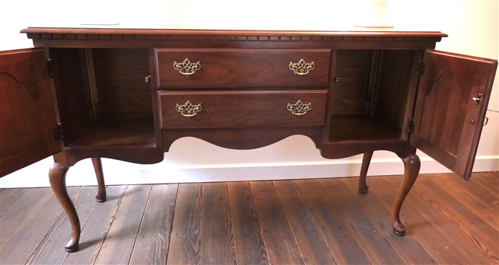 Broyhill Queen Anne Style Server - Measures 35 Tall 58 by 18 