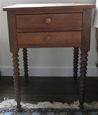Jenny Lind 2 Drawer Table with Dovetailed Drawers - Measures 29 Tall 22 by 18