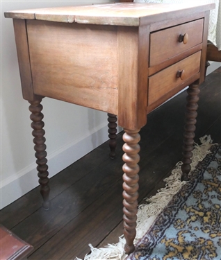 Jenny Lind 2 Drawer Table with Dovetailed Drawers - Measures 29 Tall 22 by 18