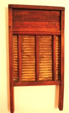 2 Washboards - Brass National Washboard and Little Monarch 