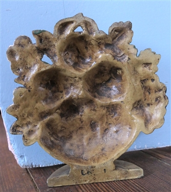 Cast Iron Basket of Fruit Doorstop - Measures 7 Tal 