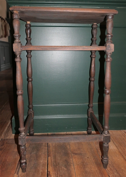 Small Pine Occasional Table - Measures 30" Tall 18" by 14"
