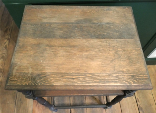Small Pine Occasional Table - Measures 30 Tall 18 by 14