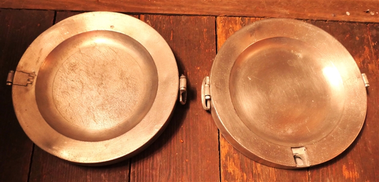 Henry Joseph Made in London Warming Plate and Swanson Warming Plate - Missing Door  - Measuring 9 1/2 Across