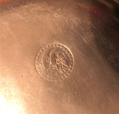 6 Pewter 8 Plates - 1 Marked JTS with Eagle, London, Street, and Engraved ASCH 