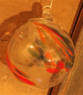 Handblown Witch Ball - 4 Across