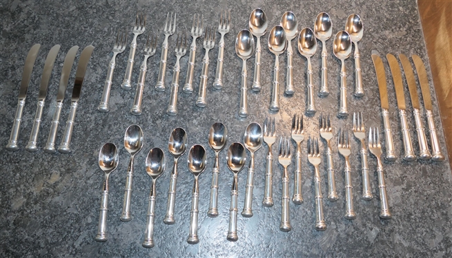 40 Piece Set of Kirk Pewter - including 8 - 5 Piece Place Settings 