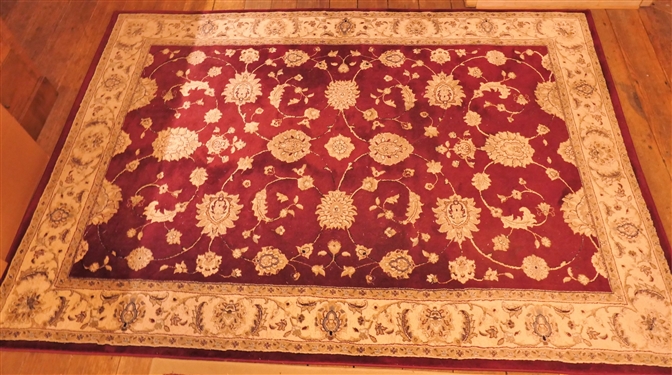 Triumph Burgundy Machine Made Rug -Made in Turkey - Measures 7'5 by 5'3