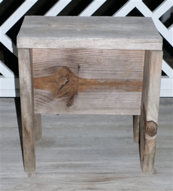 Wood Bench with Boot Jack Ends - Measures 19 tall 19 by 11
