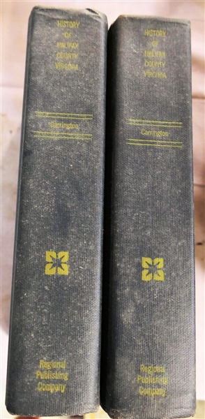2 Copies of "A History of Halifax County (Virginia)" by Wirt Johnson Carrington - Hardcover - Printed in 1969