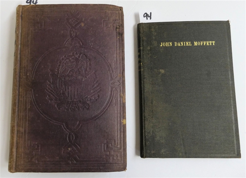 "John Daniel Moffett - A Sketch By His Father" Funeral Service Words of Love and Admiration - Original Hardcover Book with Gold Lettering and "Exploration of the Red River of Louisiana, In the Year...