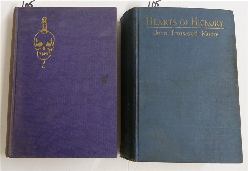 "Hearts of Hickory - A Story of Andrew Jackson and the War of 1812" by John Trotwood Moore - 1926 Hardcover Book and "Death & The Dowager" by Bertrand Huber - Hardcover Book from The Tired Business...