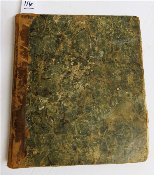 Notebook Belonging to J. William Armistead - Washington College - Lexington Virginia 1838 - With Family Tree, Negro Birth Records, Marriage Records, Foaling Records, and Many Pages of Lecture...