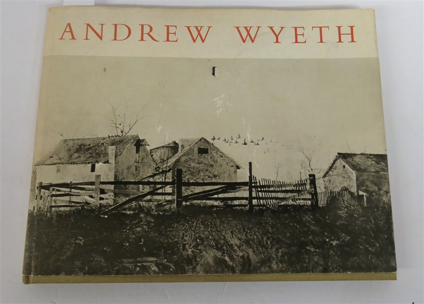 "Andrew Wyeth  - Dry Brush and Pencil Drawings" - Distributed By New York Graphic Society, Greenwich, Connecticut - Fourth Printing - Hardcover Book with Dust Jacket - Some Damage to Dust Jacket on...