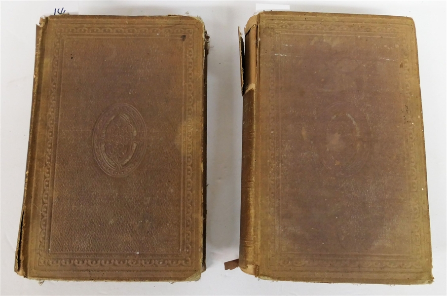 "Old Churches and Families of Virginia" Vol. I & II by Bishop Meade - Hardcover Books - Published in Philadelphia: J.B. Lippincott & Co. 1857 - Some Damage to Spine Covers 