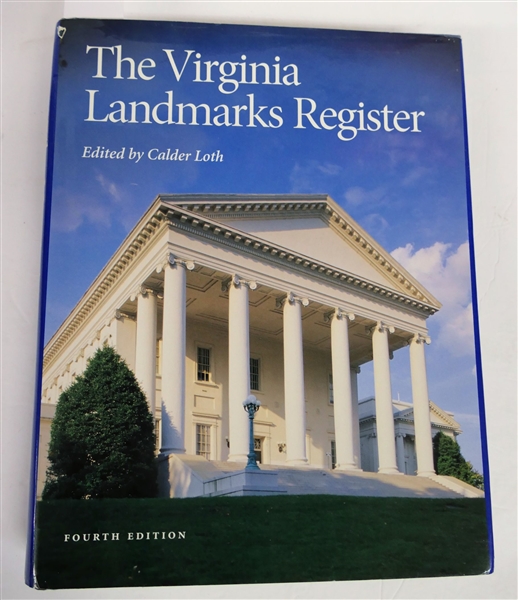 "The Virginia Landmarks Register" Edited by Calder Loth - Fourth Edition - Hardcover Book with Dust Jacket - Author Signed 