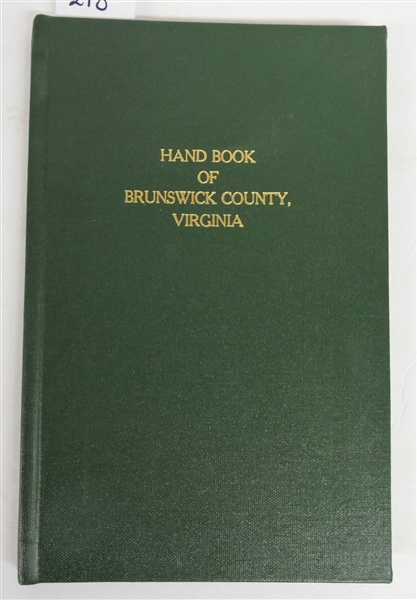 "Hand Book of Brunswick County Virginia - Jamestown Exposition 1607 - 1907" Original Booklet That Has Been Bound Into Hardcover Book 