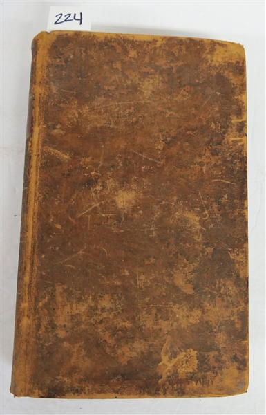 "A Young Ministers Companion: A Collection of Valuable And Scarce Treatise on The Pastoral Office" - 1813 - Leather Bound Book with Gold Lettering - Writing on First Page - Good Condition 