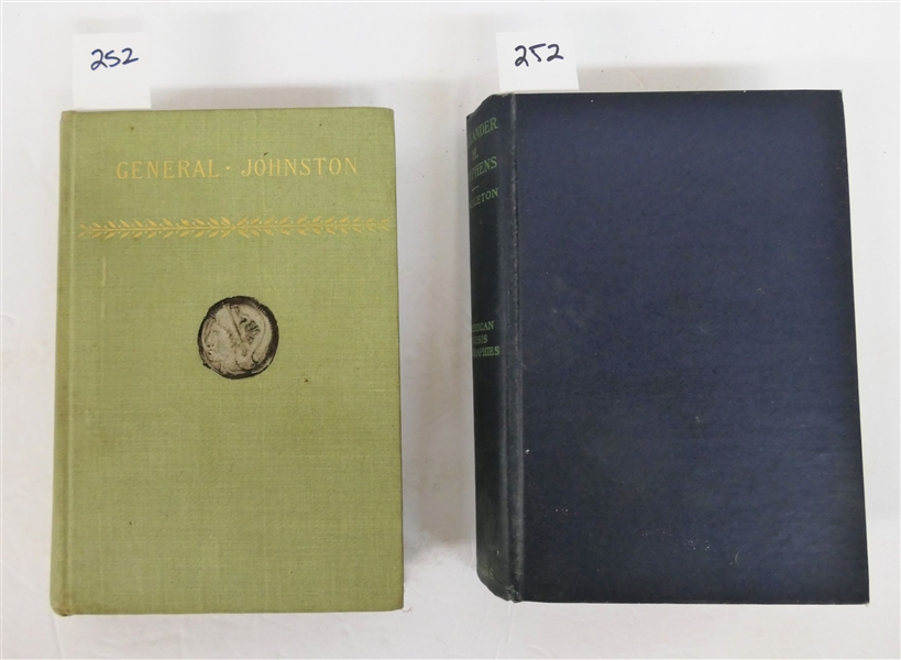 "Alexander H. Stephens" by Louis Pendleton - American Crisis Biographies - 1908 - Hardcover Book - Eggleston 1928 on Inside of Front Cover and "General Johnston" Great Commanders Edited by James...